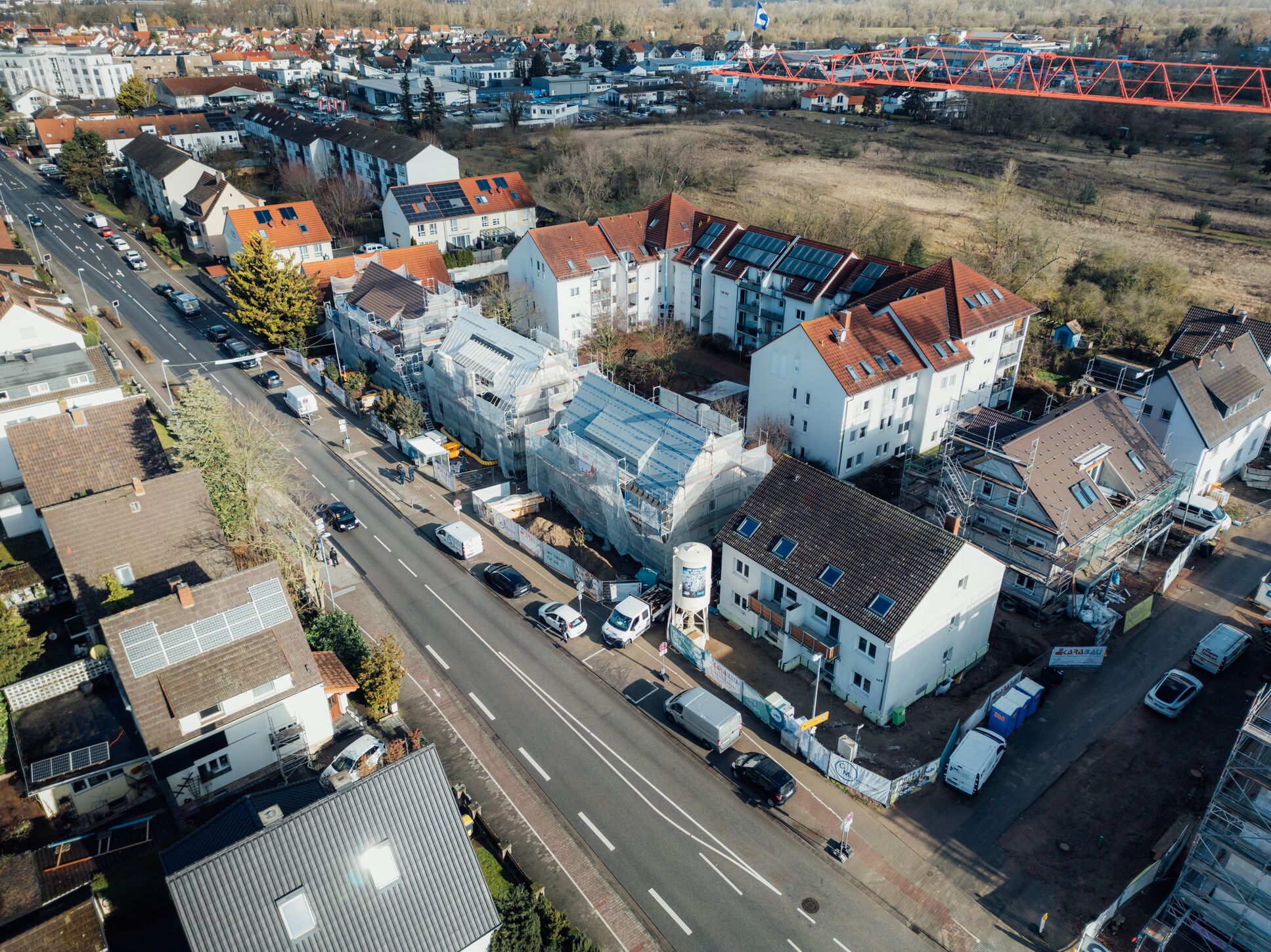Installationswand Baustelle Ingelheim
