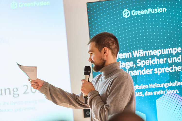 Paul Hock, Gründer und Geschäftsführer von Green Fusion, bei der Premierenveranstaltung in Berlin.